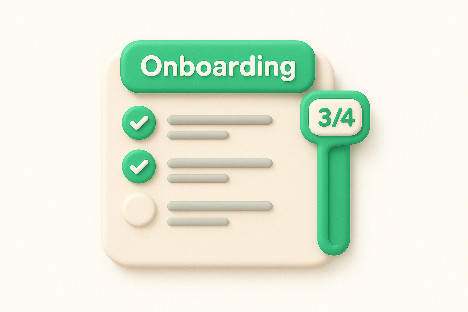 8. Add an onboarding checklist and visible progress