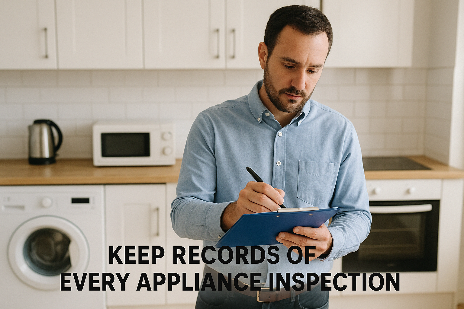 Keep records of every appliance inspection
