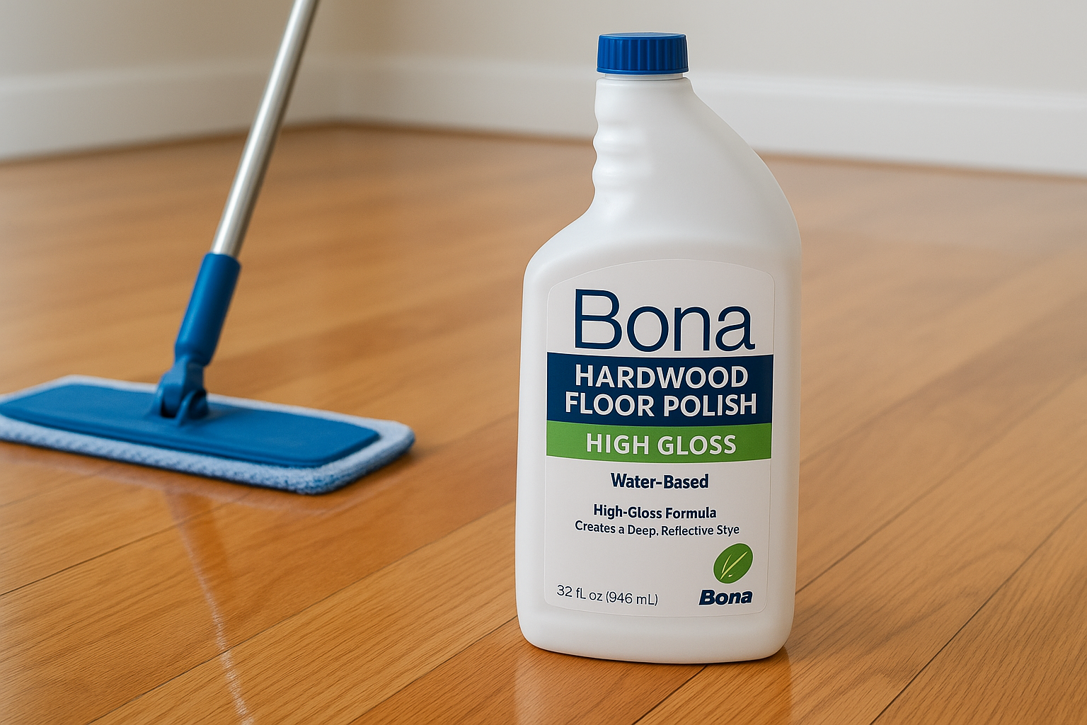 6. Bona hardwood floor polish high gloss