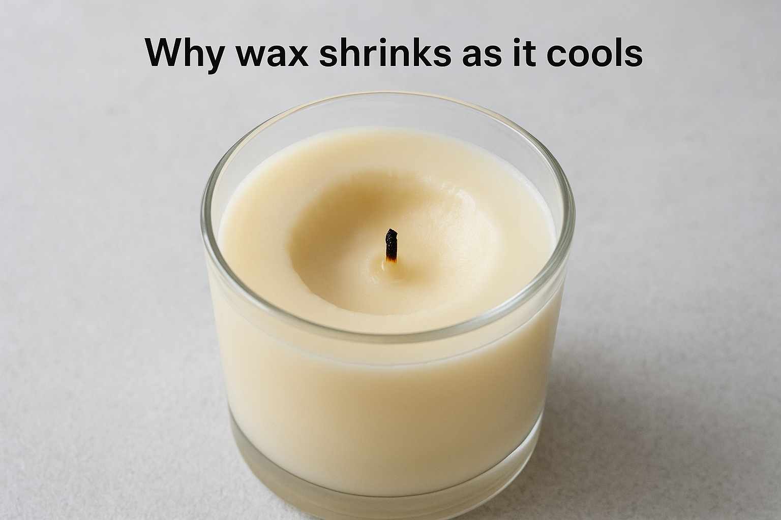 Why wax shrinks as it cools