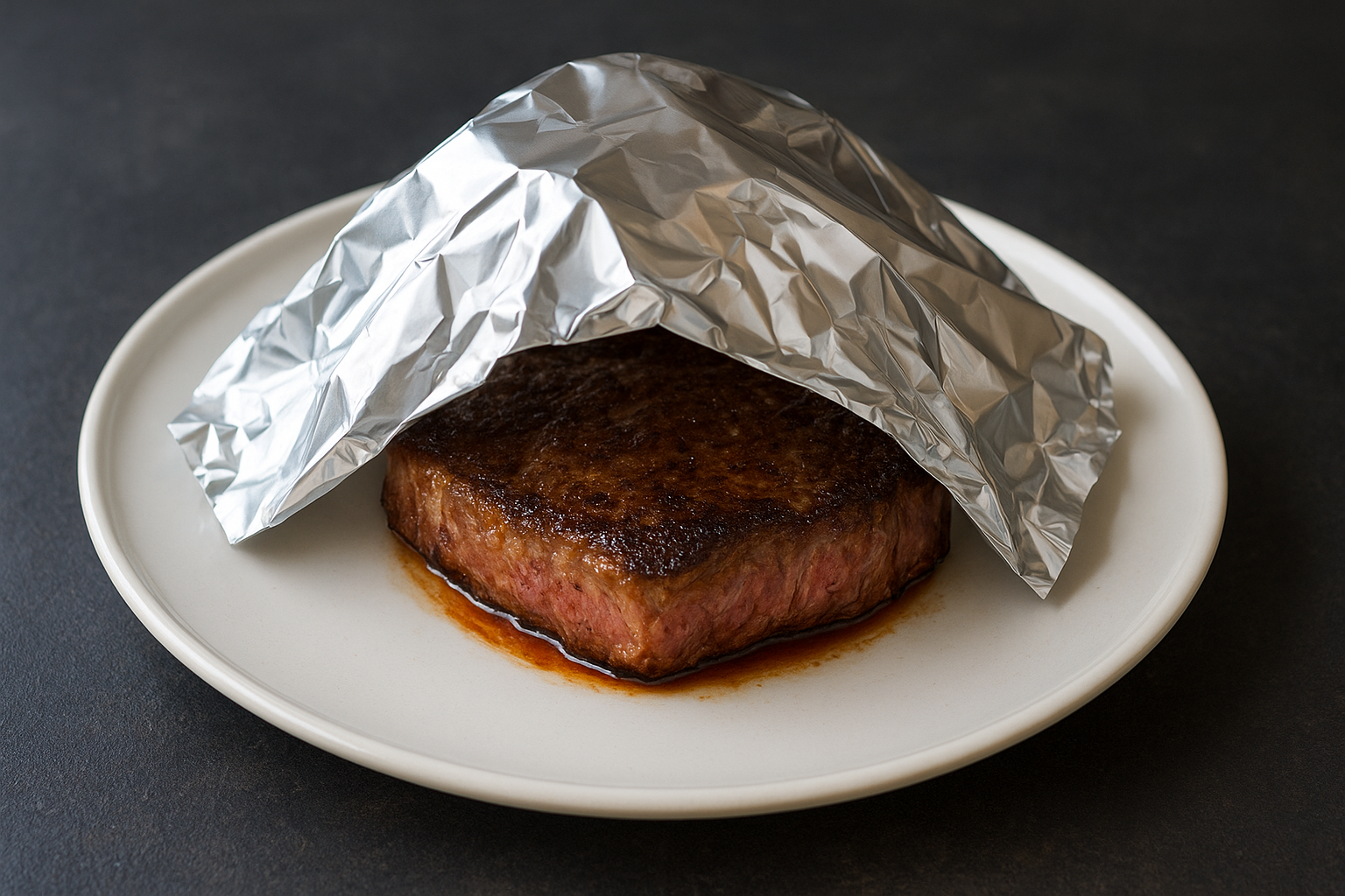 Use a warm plate and a loose foil tent