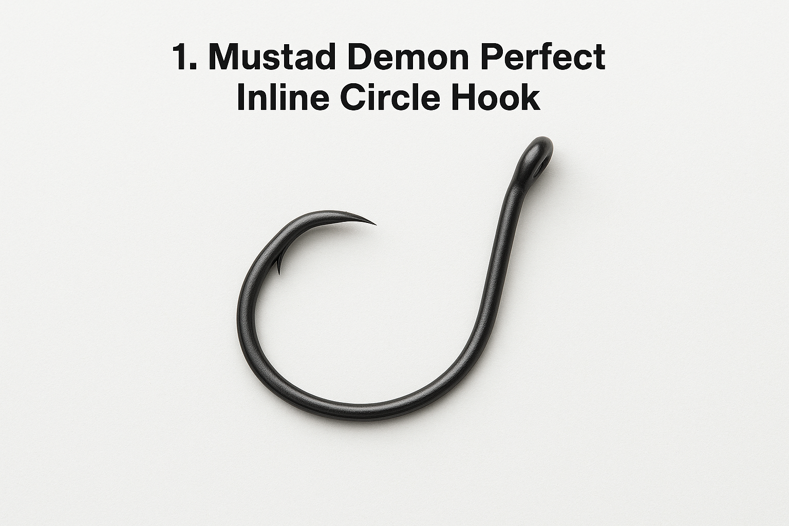 1. Mustad Demon Perfect Inline Circle Hook