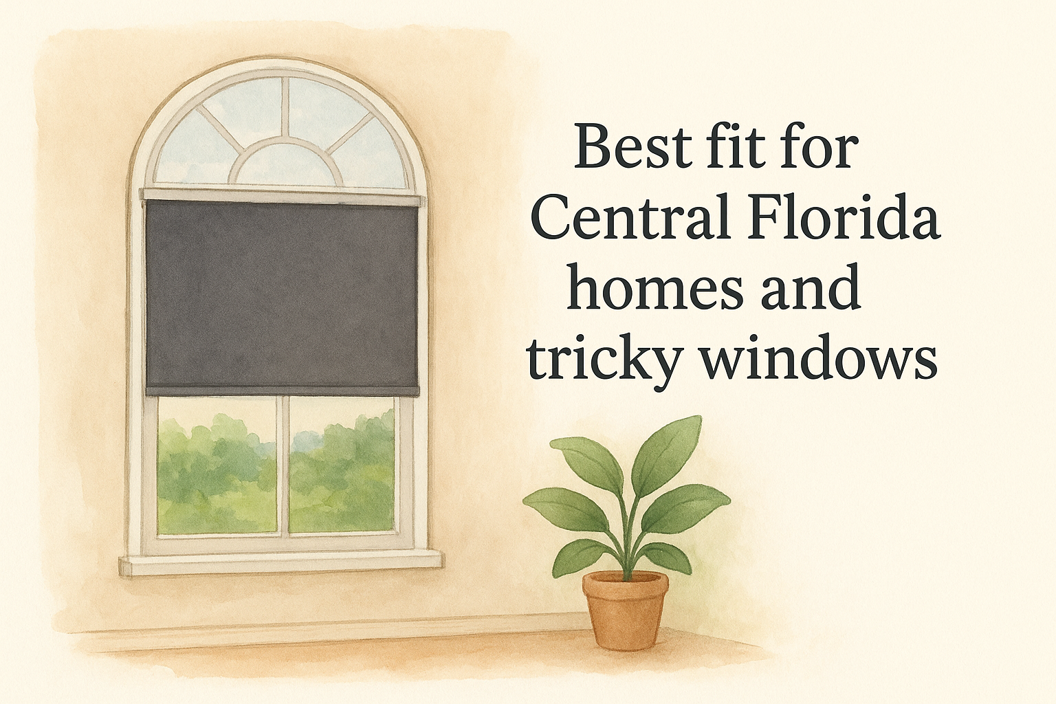 Best fit for Central Florida homes and tricky windows