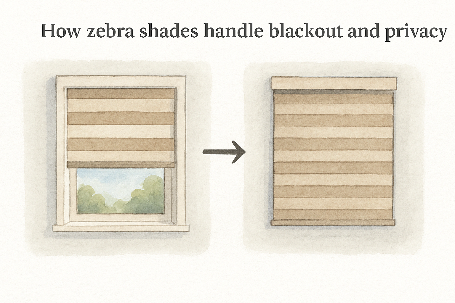 How zebra shades handle blackout and privacy