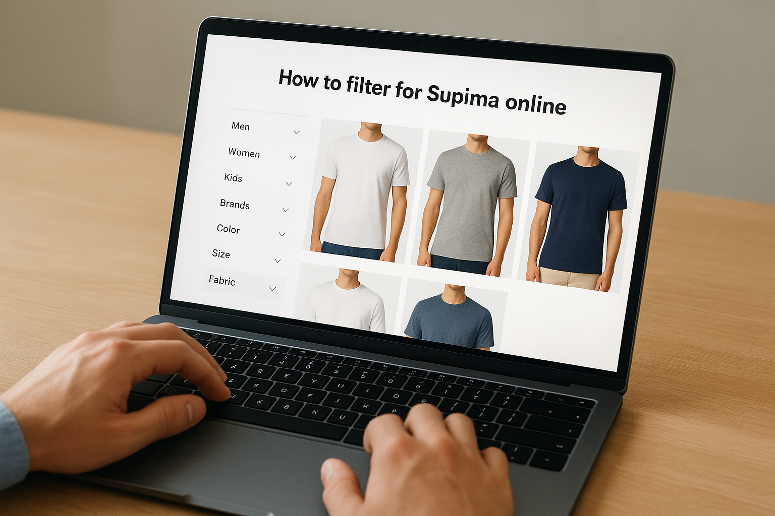 How to filter for Supima online