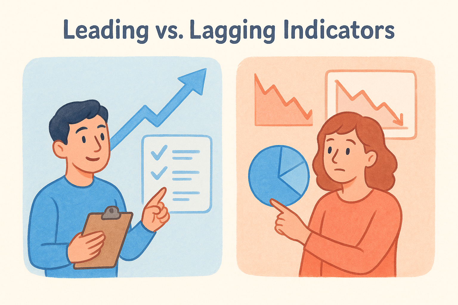 Leading vs. lagging indicators