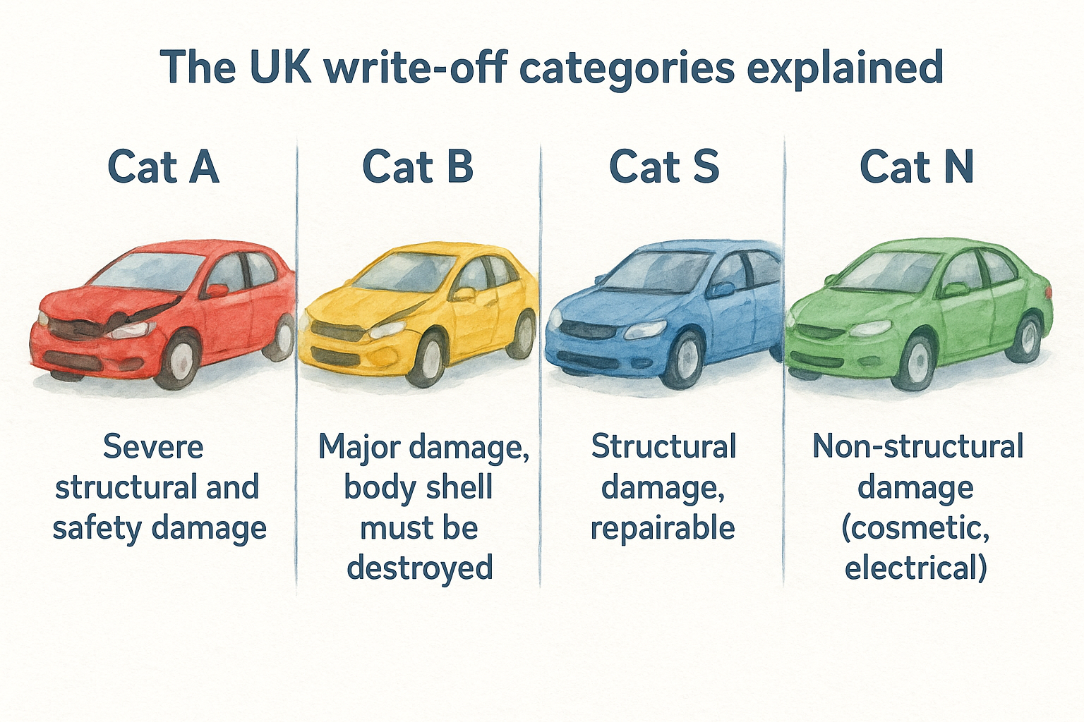The UK write-off categories explained