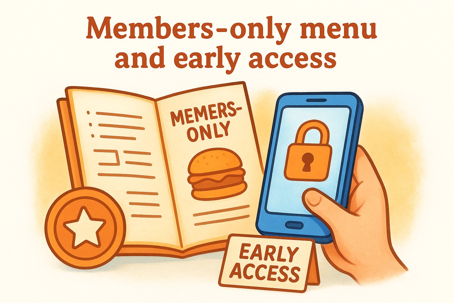 12. Members-only menu and early access