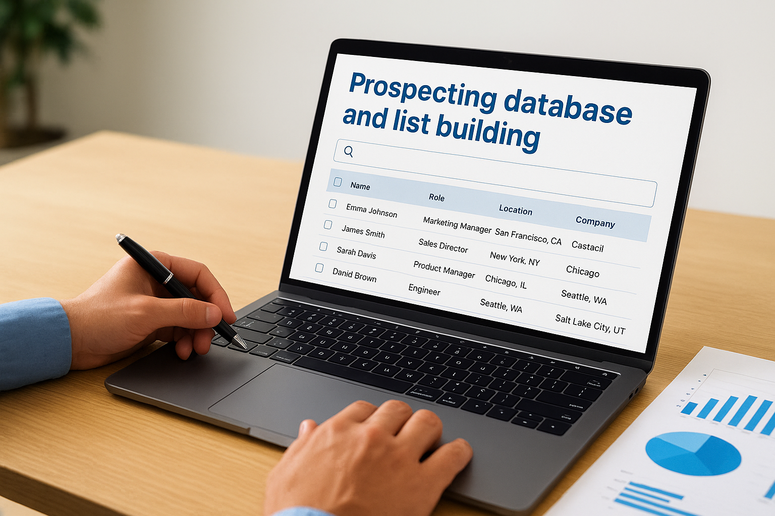 Prospecting database and list building
