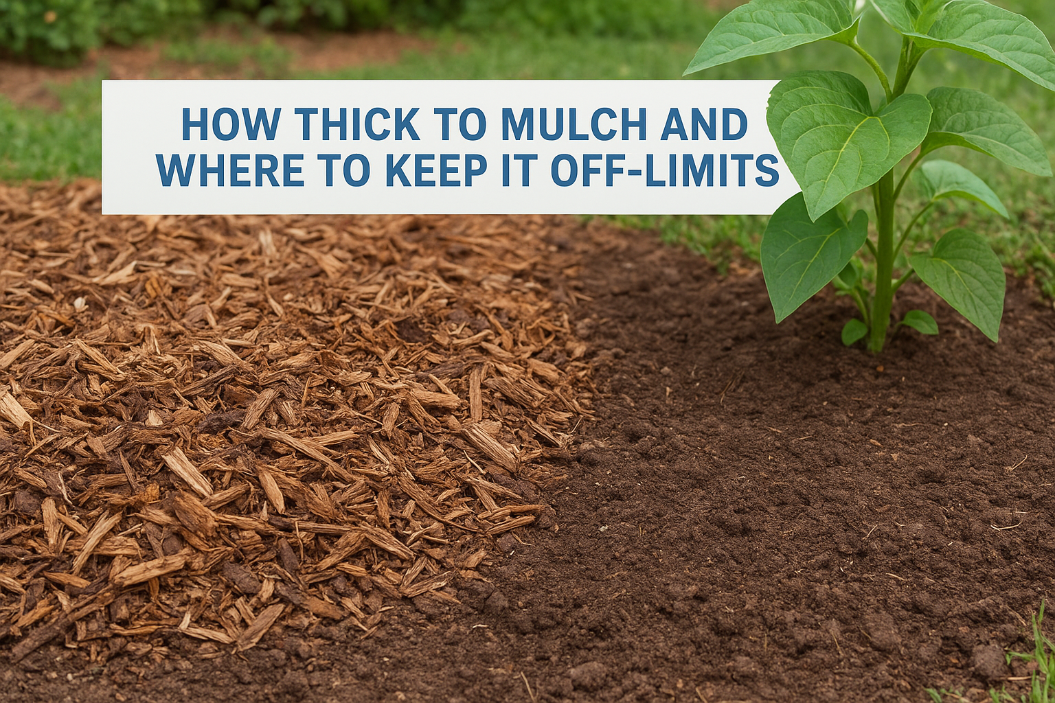 How thick to mulch and where to keep it off-limits
