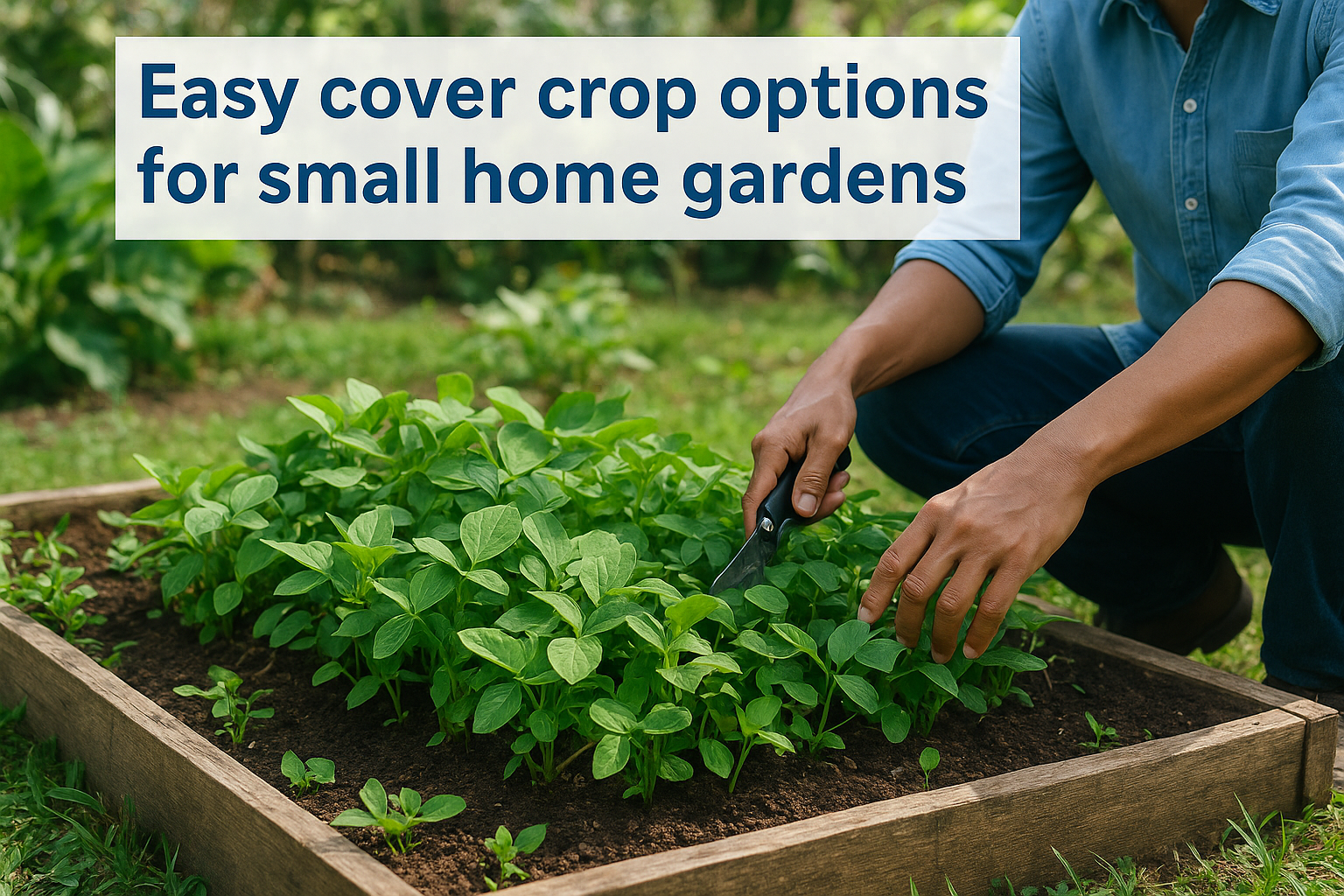 Easy cover crop options for small home gardens