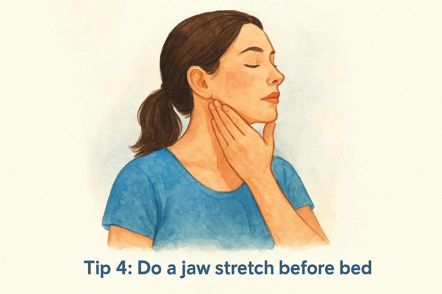 Tip 4: Do a jaw stretch before bed