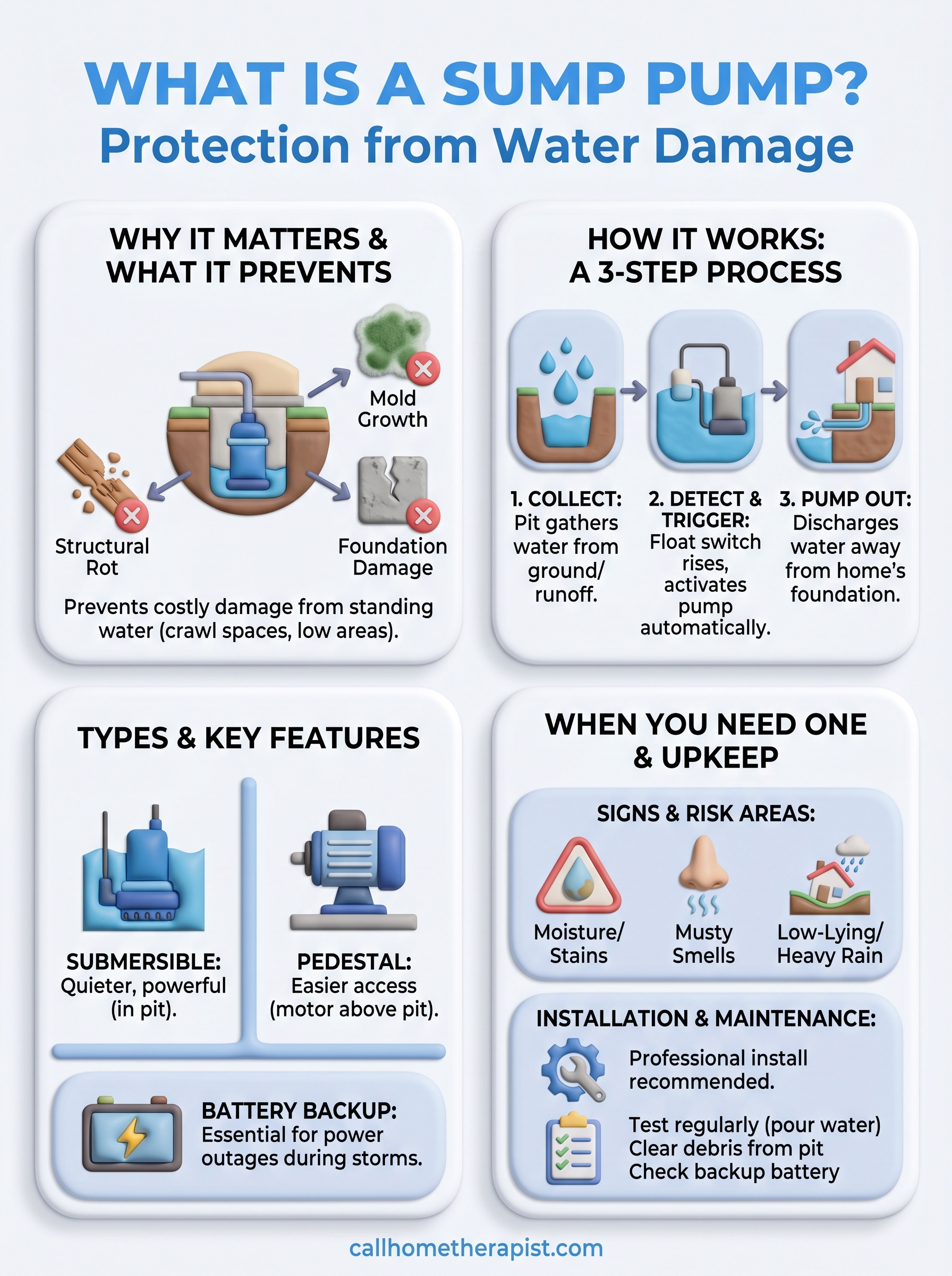 what is a sump pump infographic