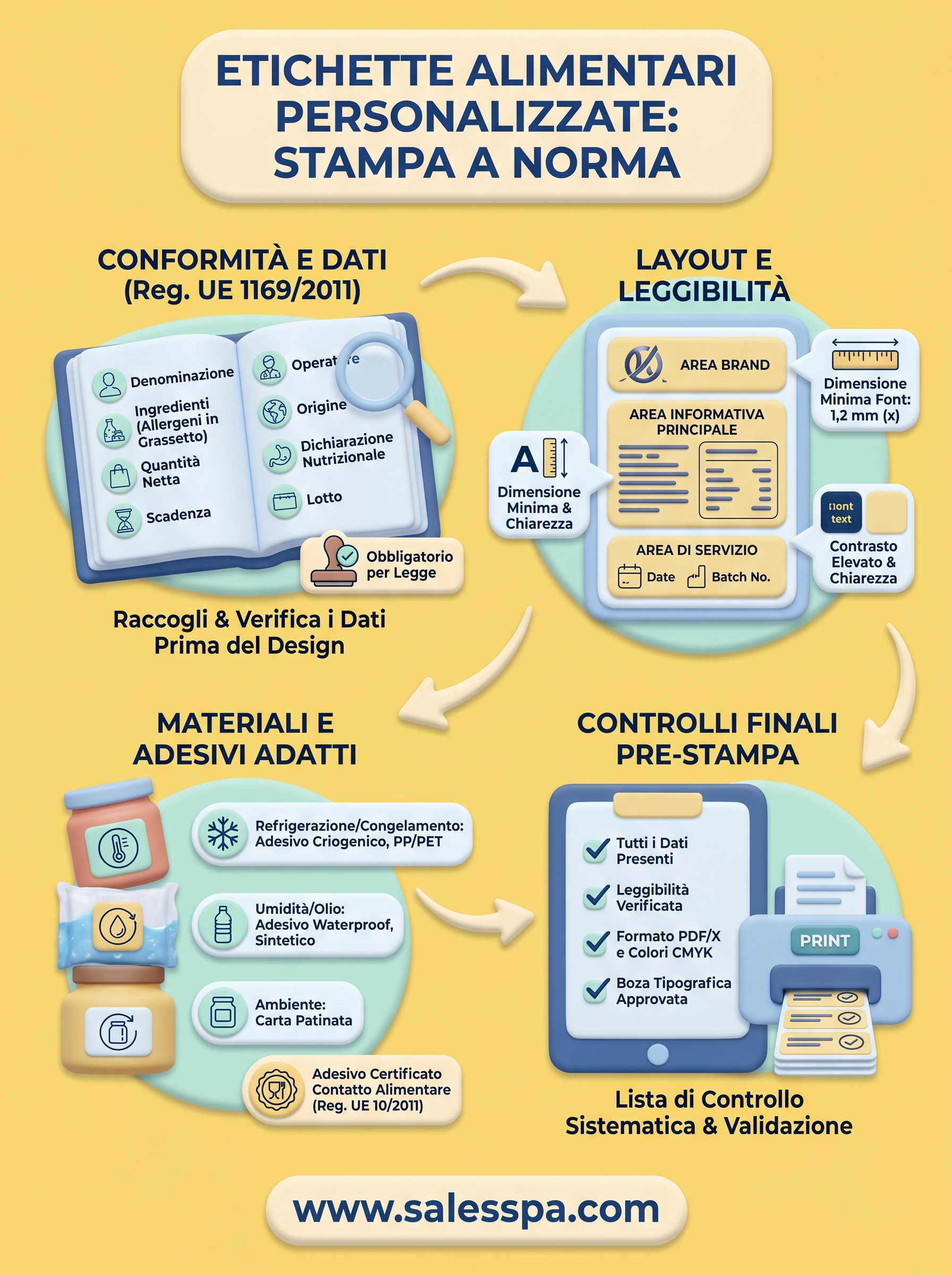 etichette alimentari personalizzate infographic