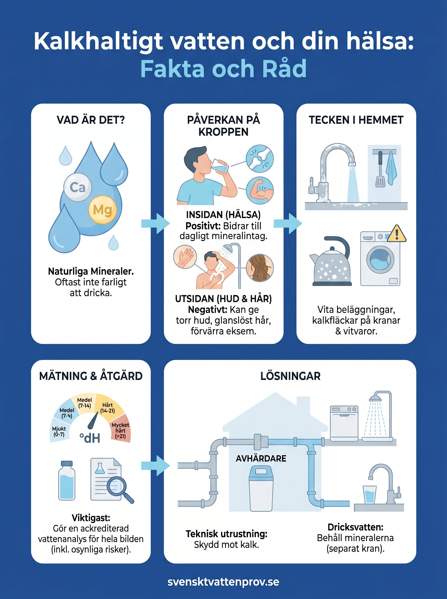 kalkhaltigt vatten hälsa infographic