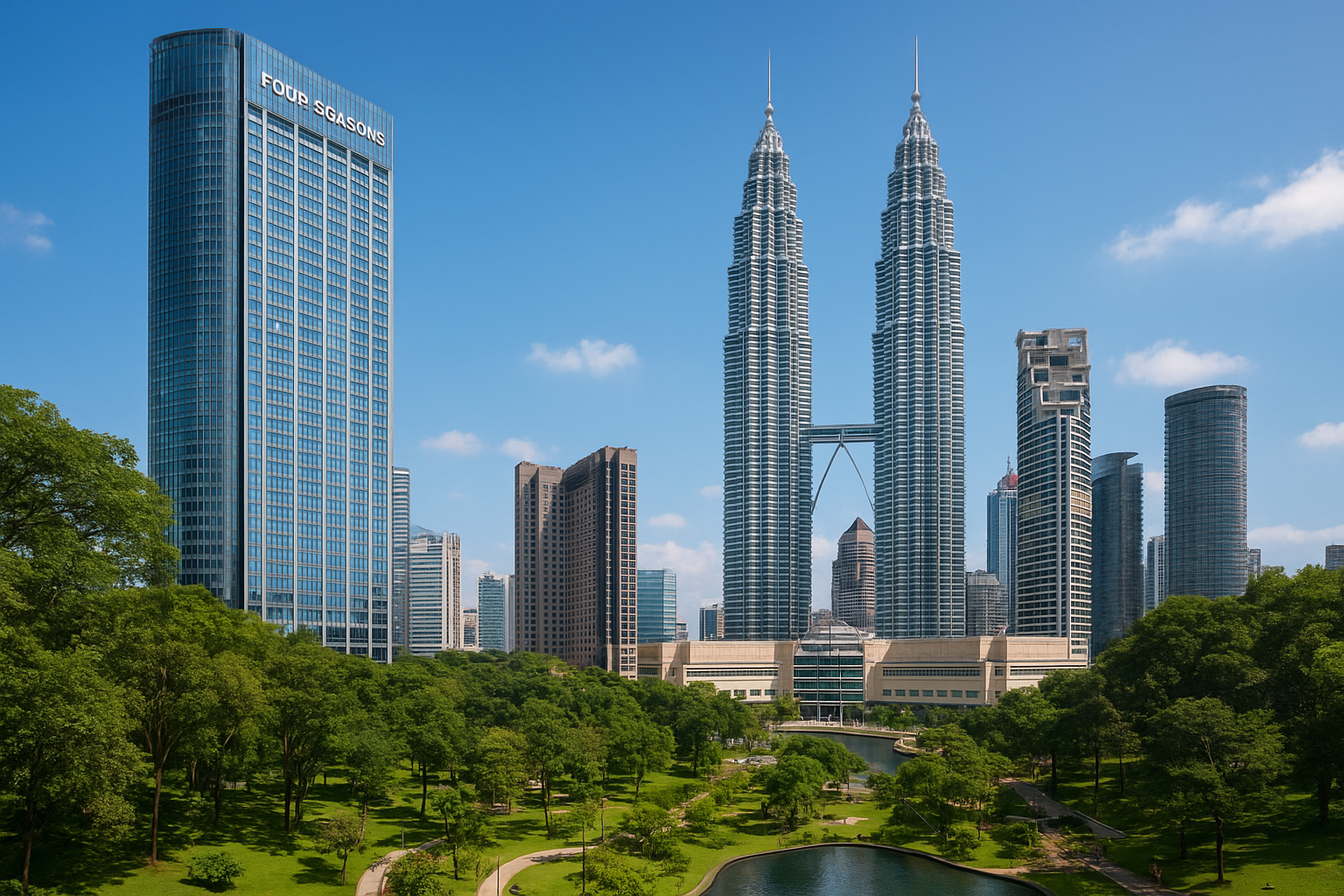 Stay steps from KLCC and the Petronas Twin Towers