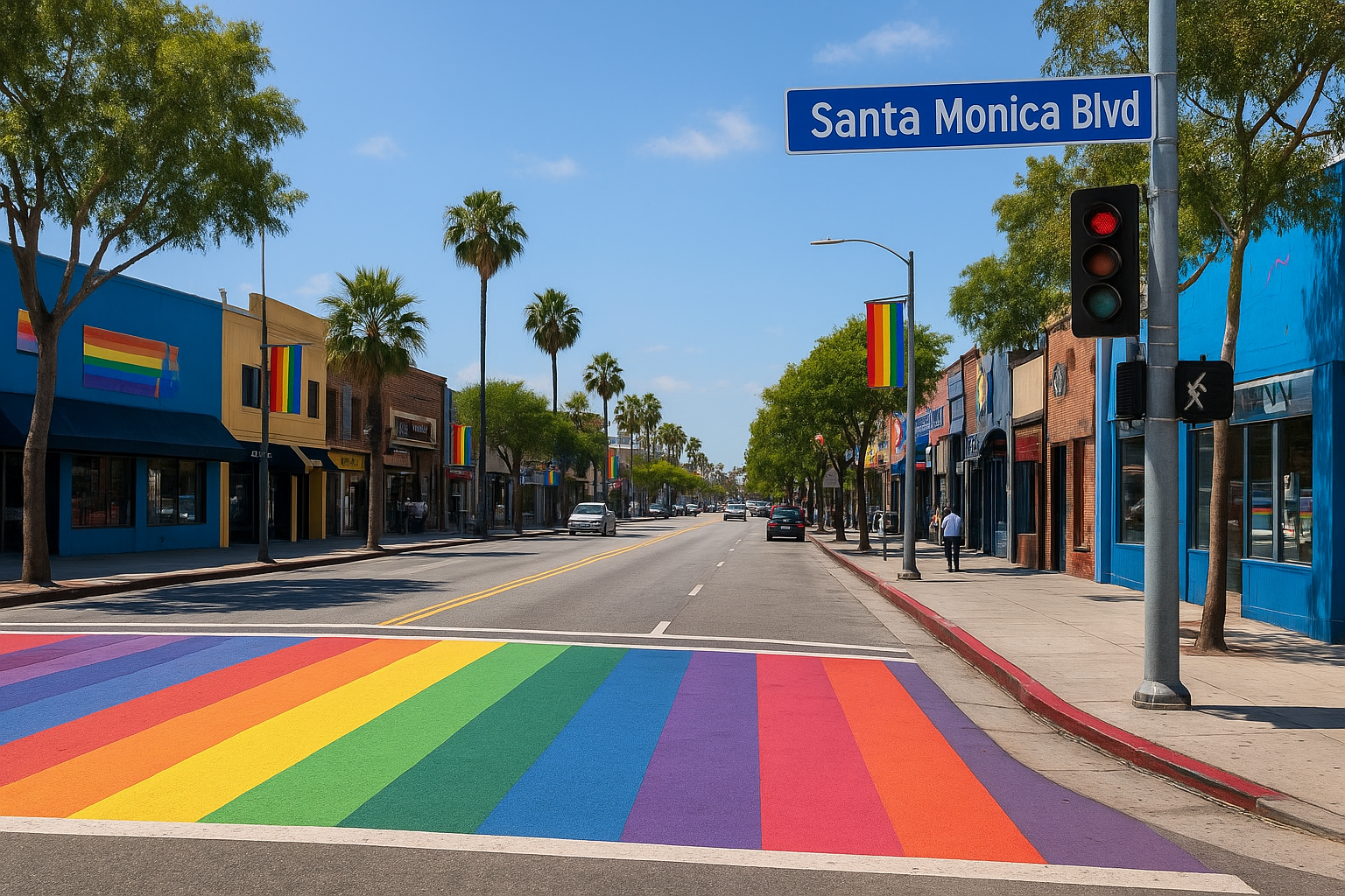 Santa Monica Boulevard and Boystown