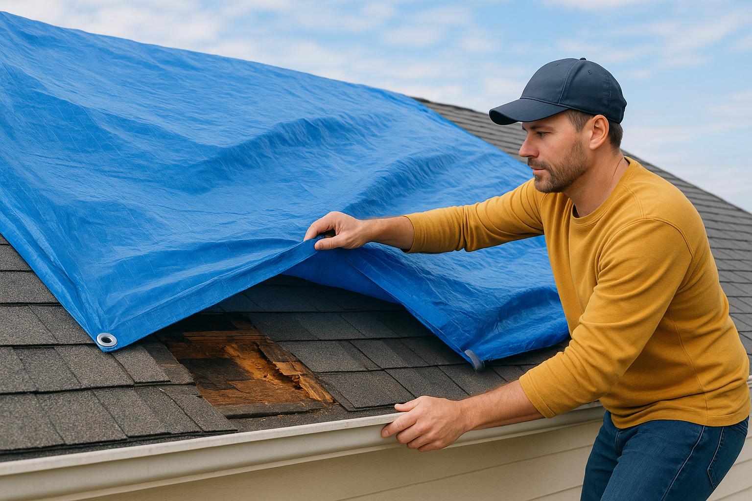 Temporary protection and damage assessment