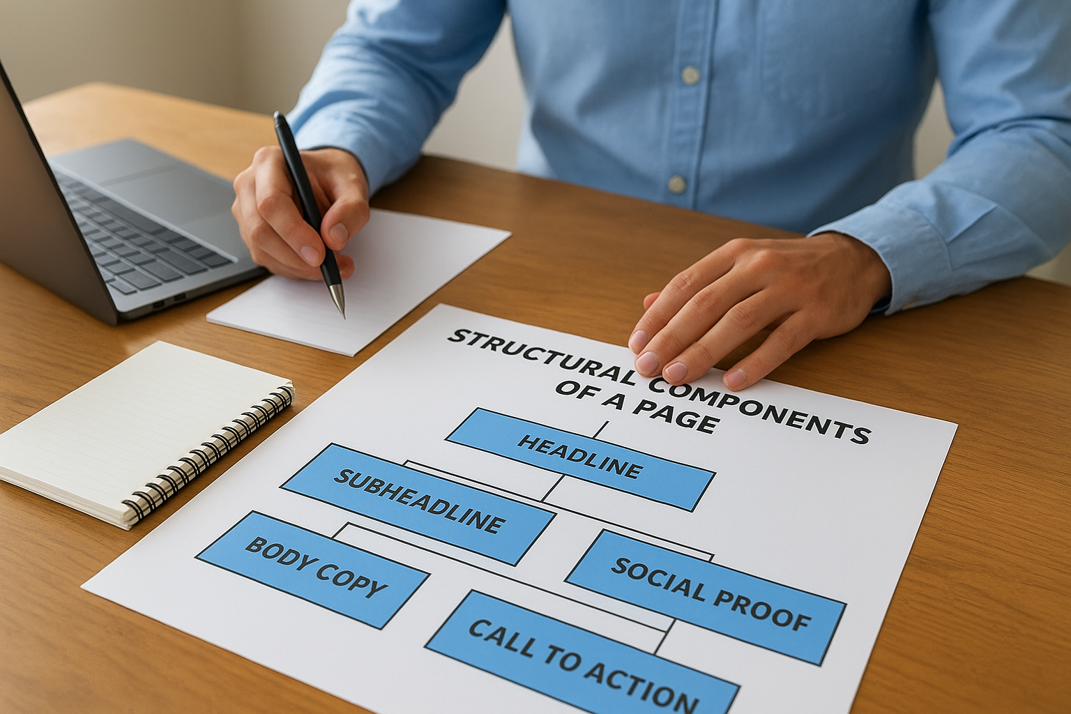 The structural components of a page