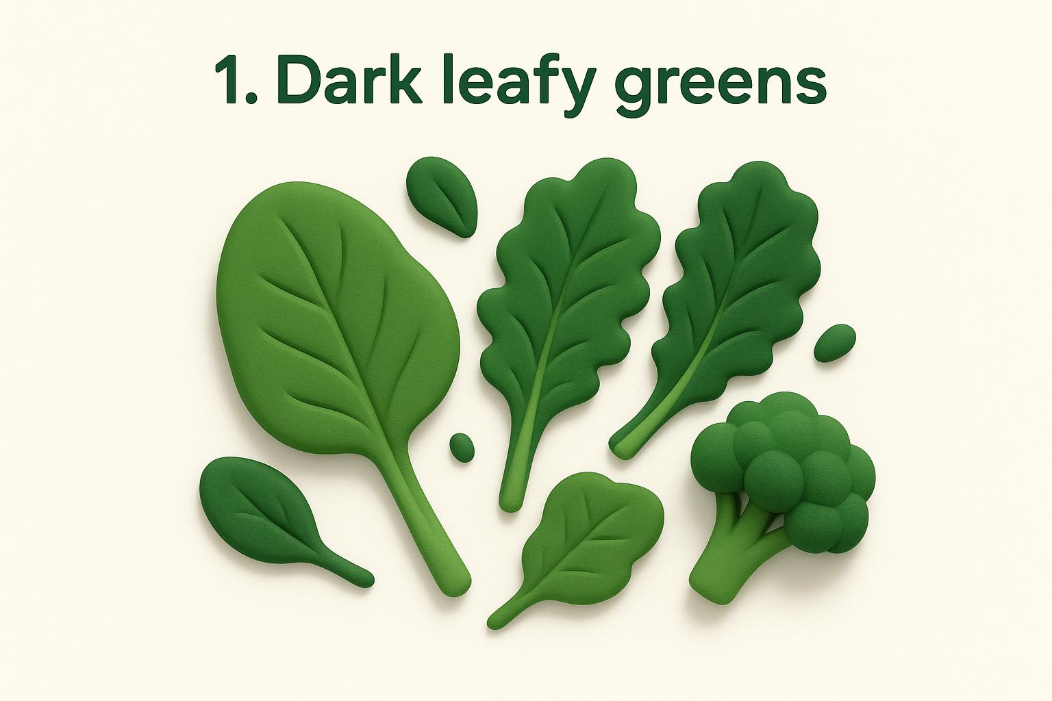 1. Dark leafy greens