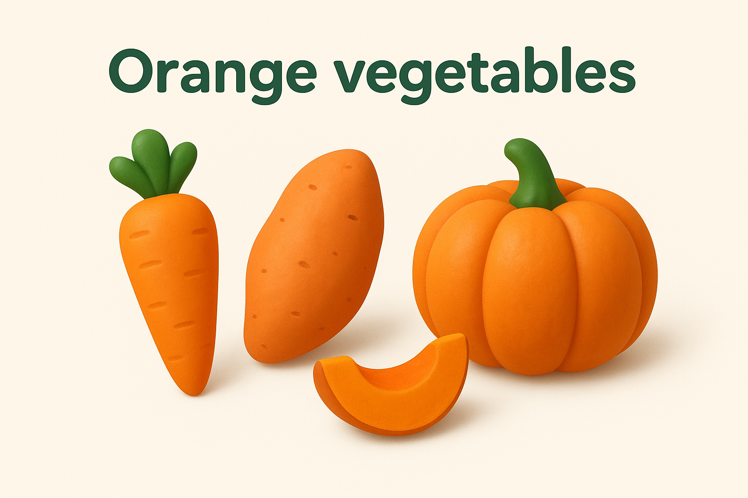4. Orange vegetables
