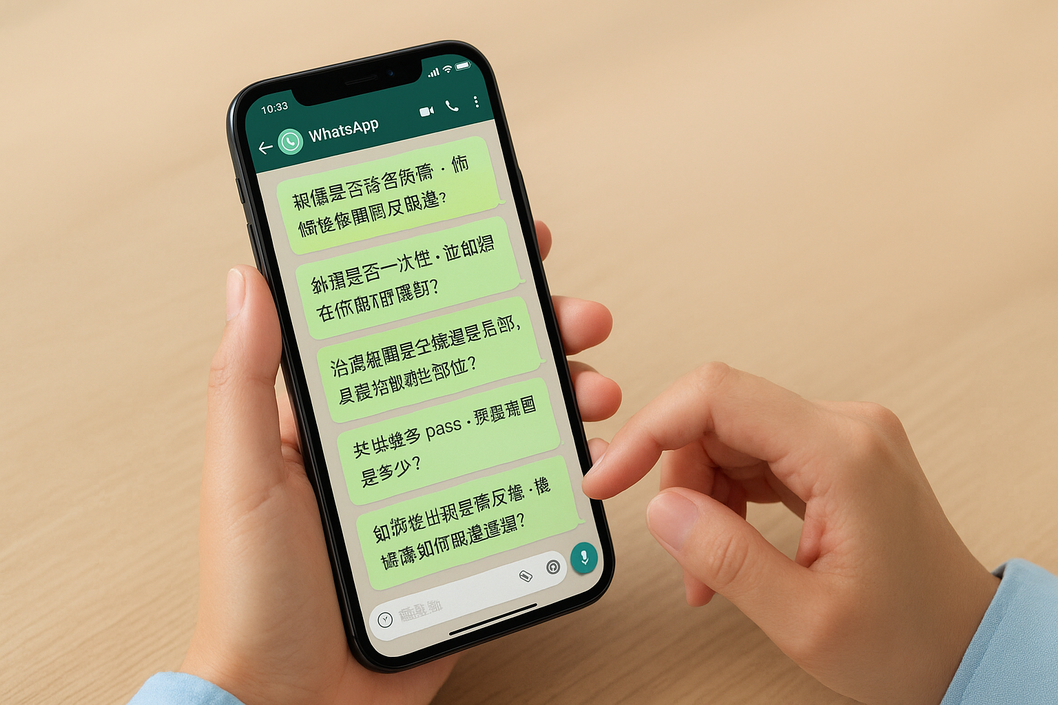 問價清單：WhatsApp 或電話問清楚以下項目
