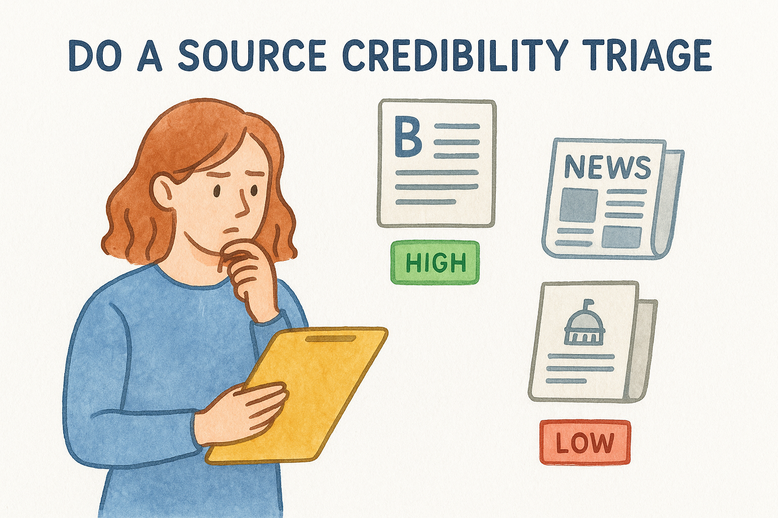 4. Do a source credibility triage