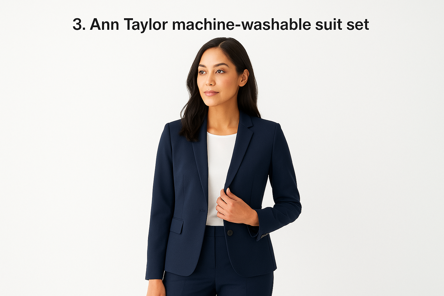 3. Ann Taylor machine-washable suit set