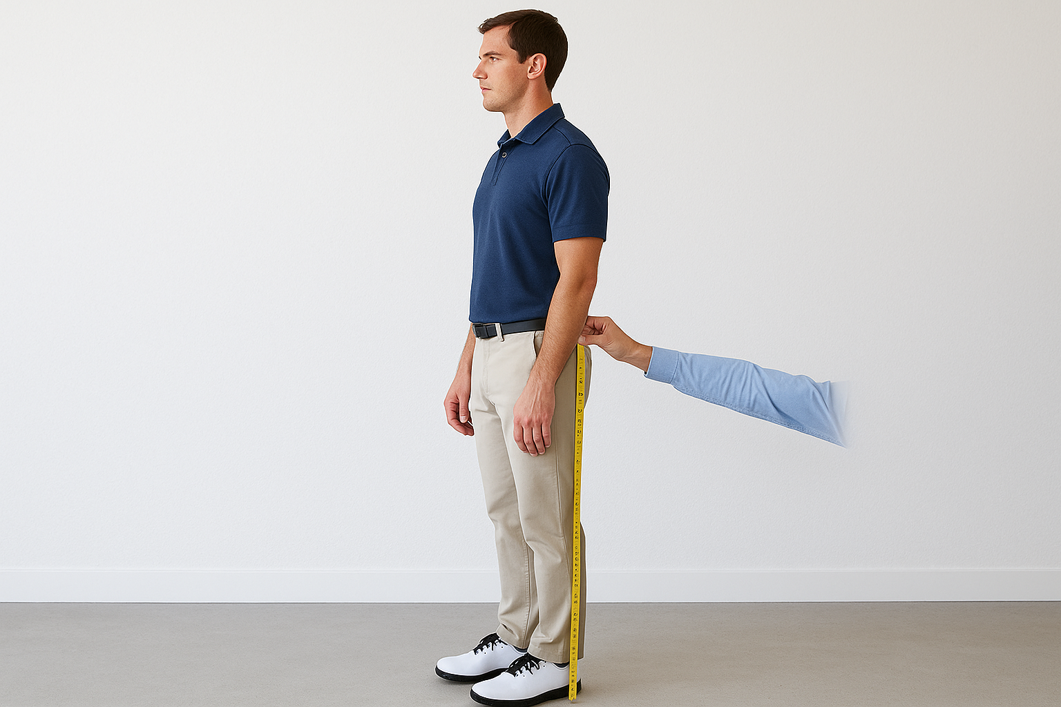 How to take a wrist-to-floor measurement