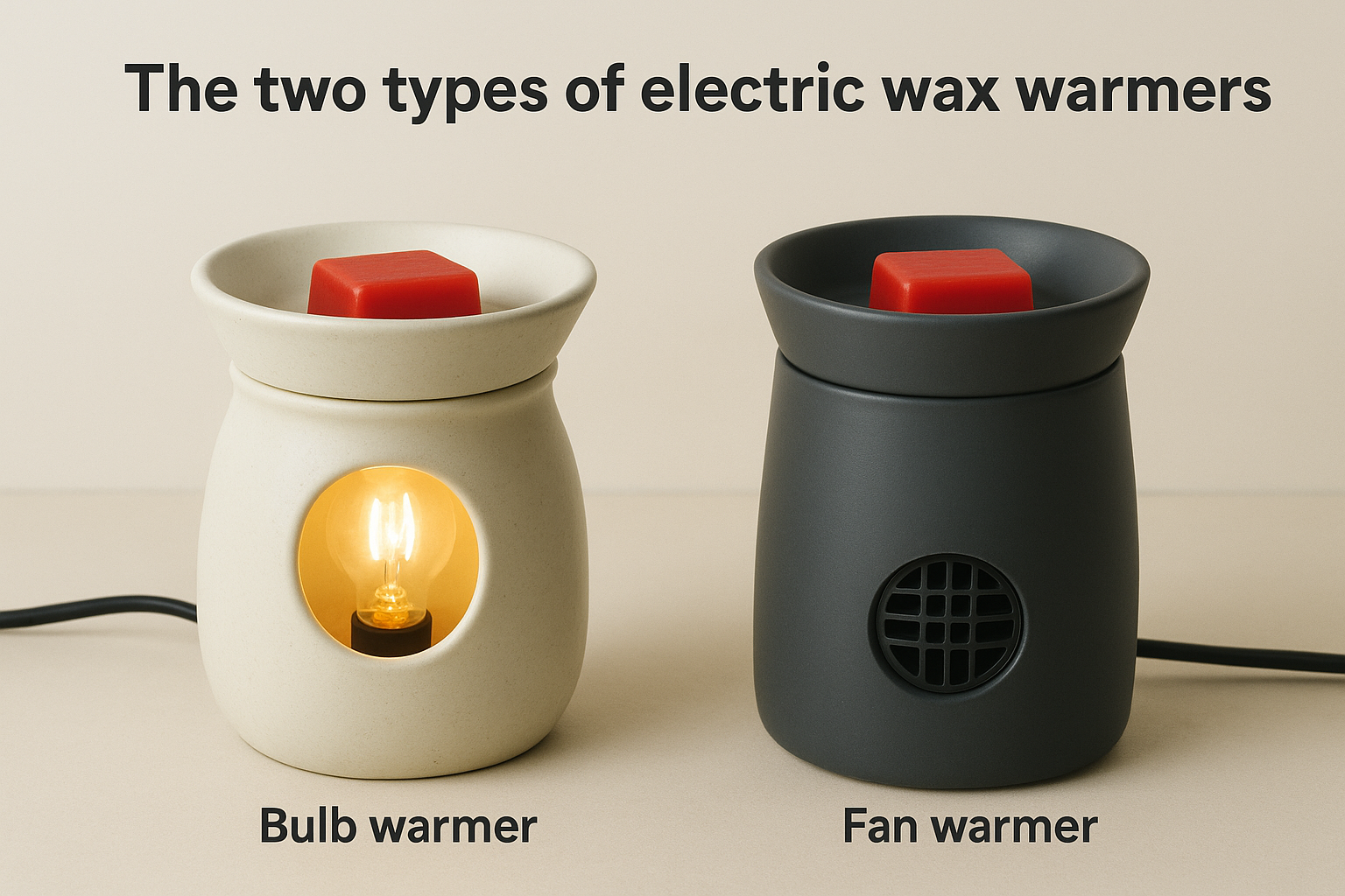 The two types of electric wax warmers