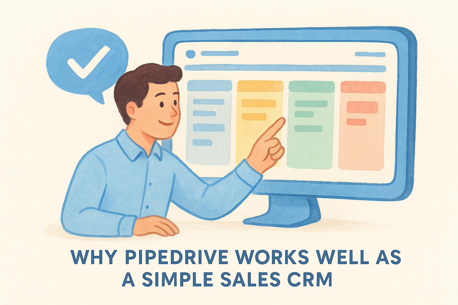 Why Pipedrive works well as a simple sales CRM