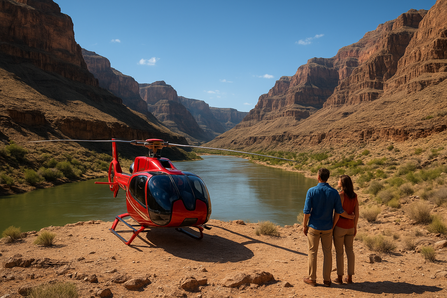 7. Las Vegas landing tours with canyon floor time
