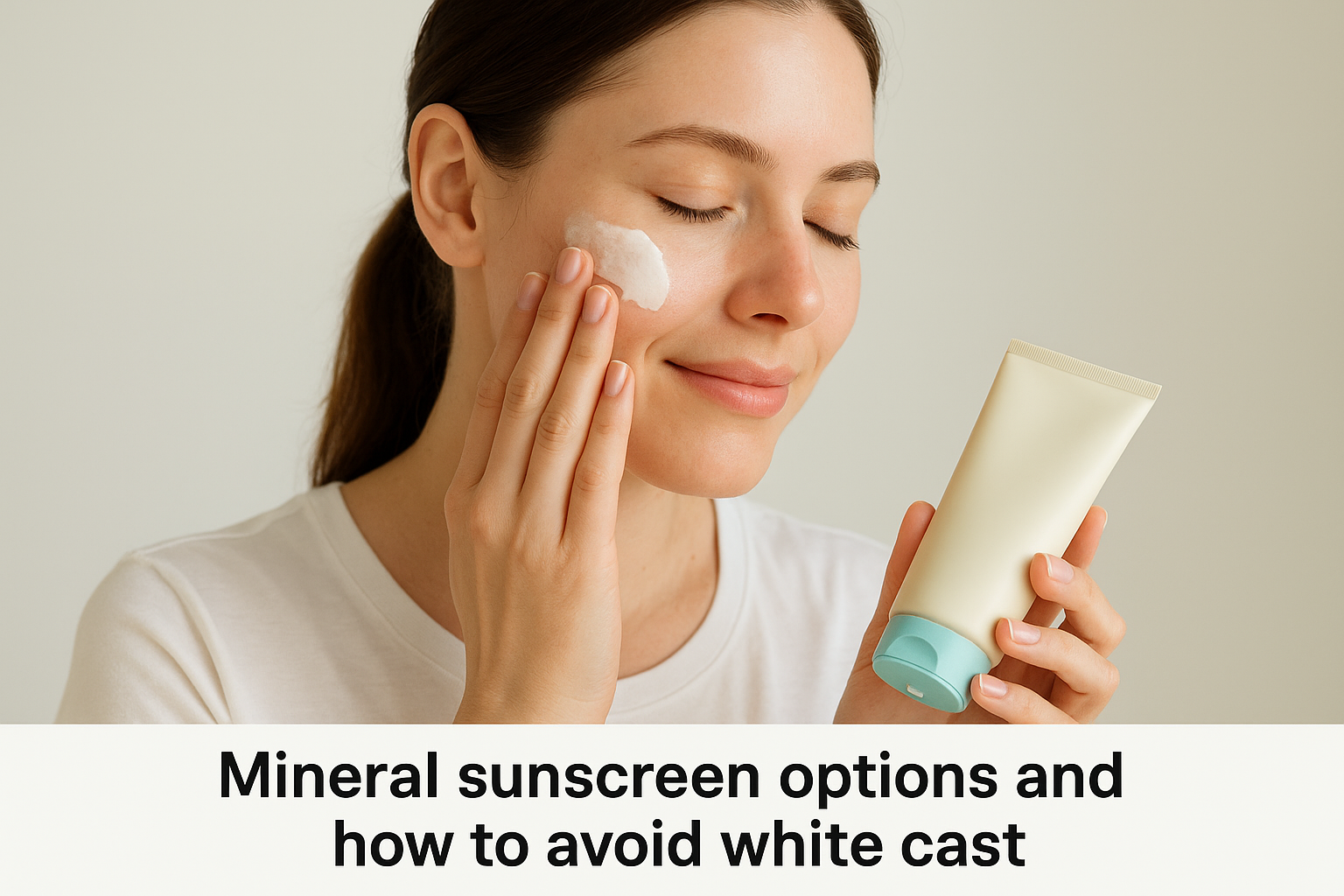 Mineral sunscreen options and how to avoid white cast