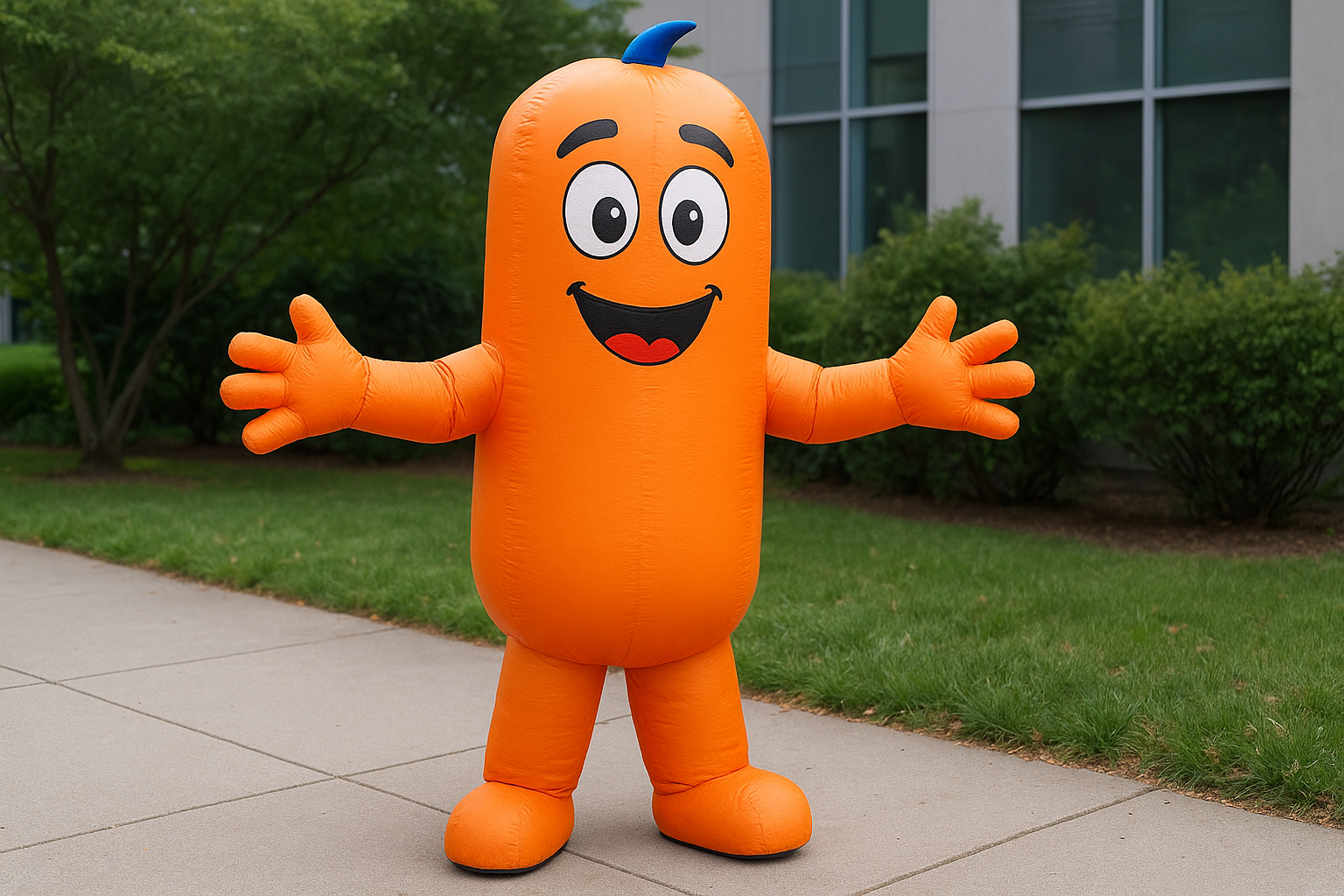 1. Custom branded blow up costumes from TMP Inflatables