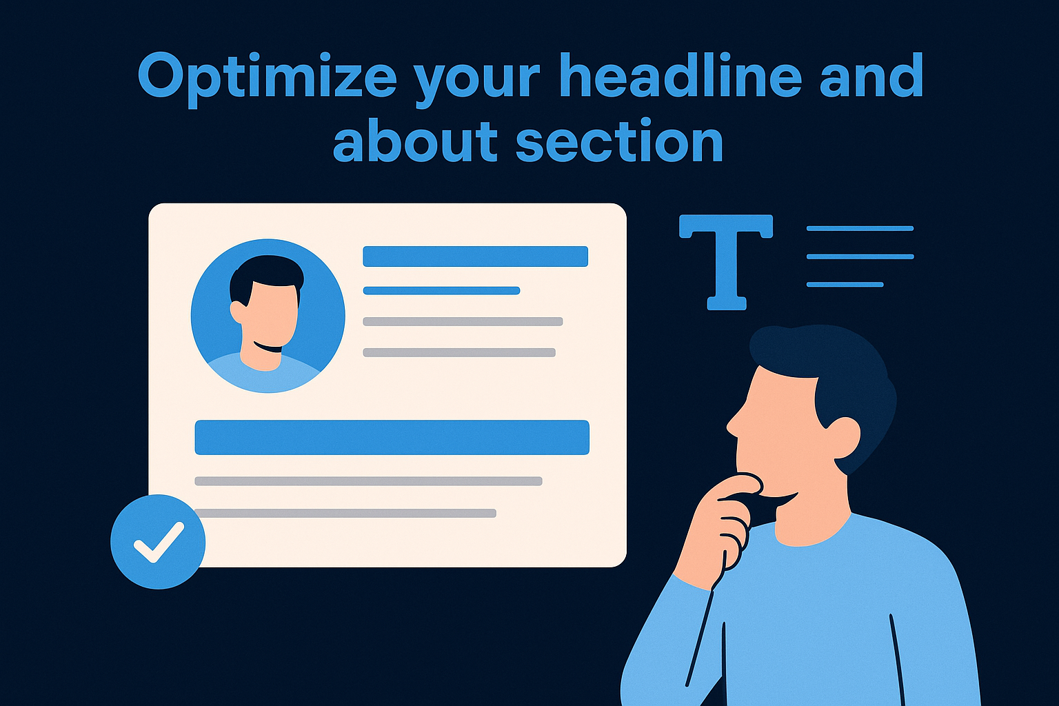Optimize your headline and about section