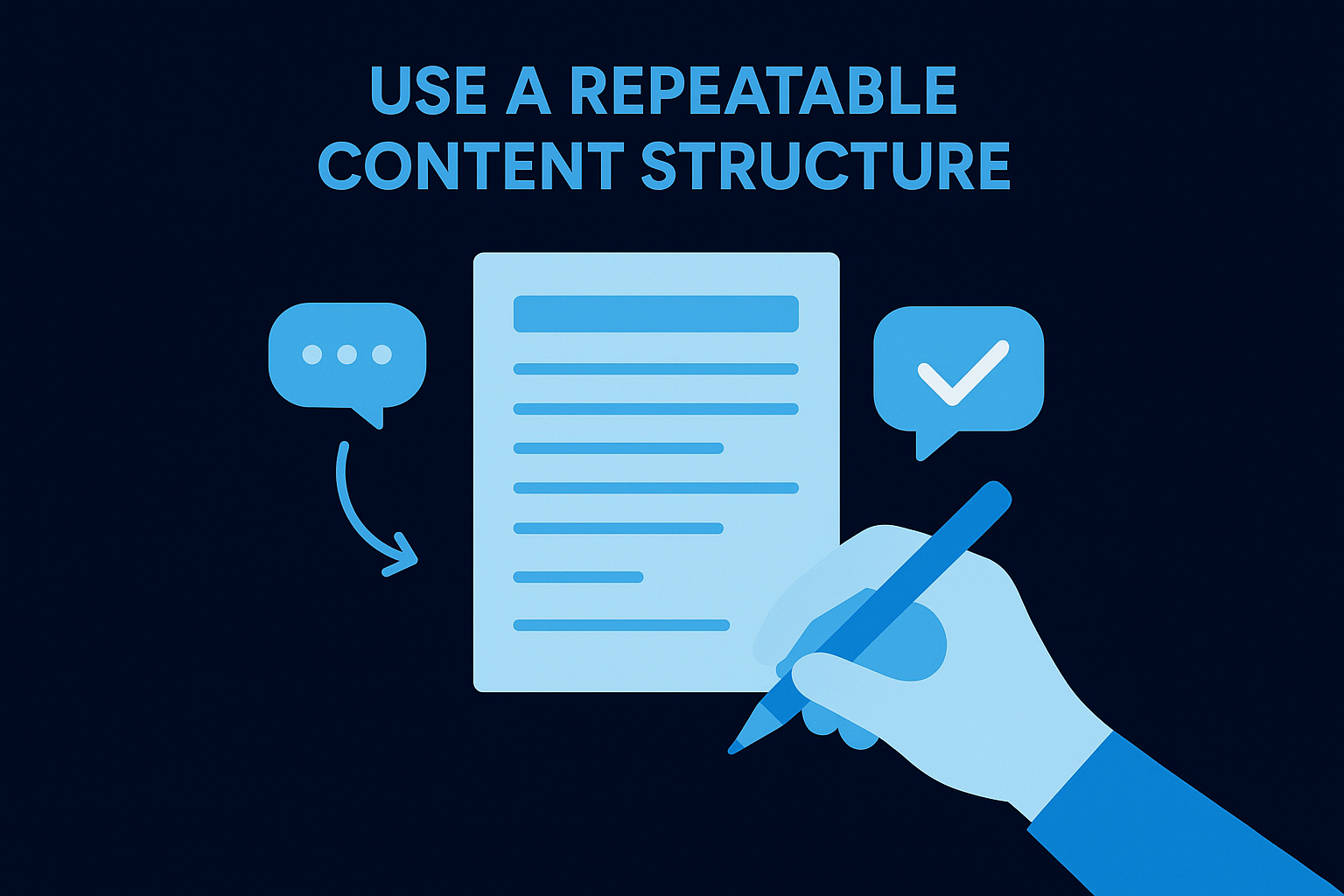 Use a repeatable content structure
