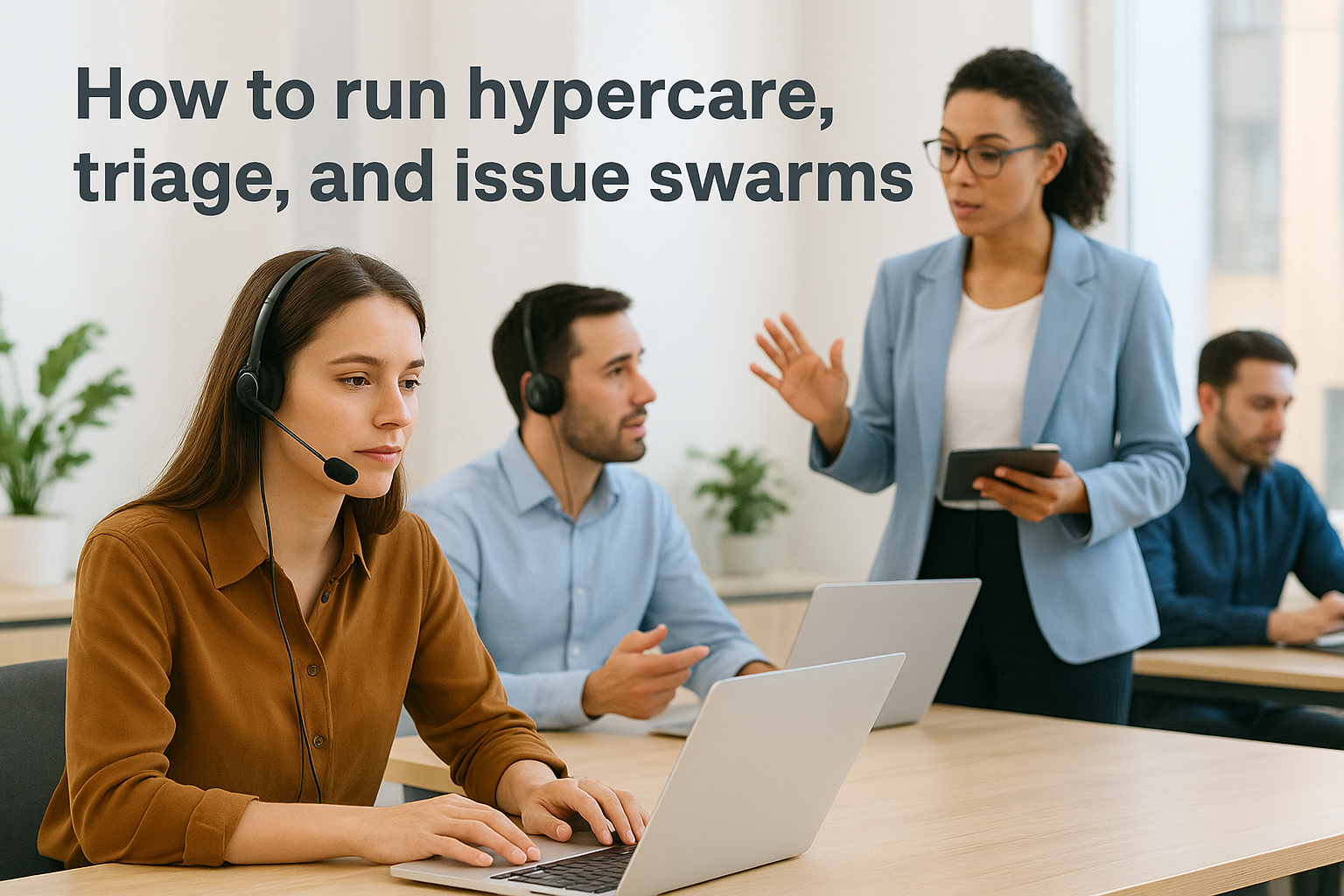 How to run hypercare, triage, and issue swarms