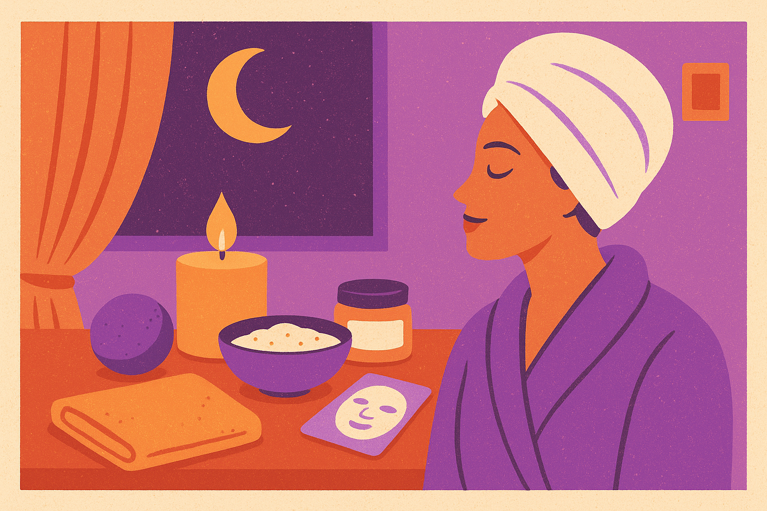4. At-home spa night kit you set up for her
