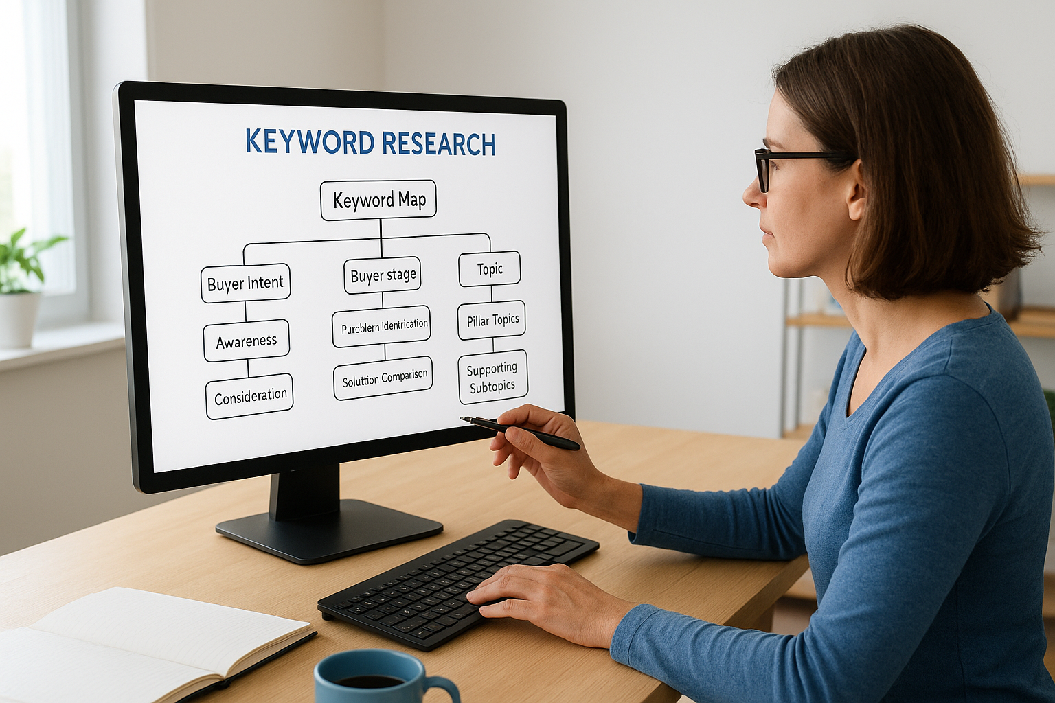 Building a B2B keyword and topic map
