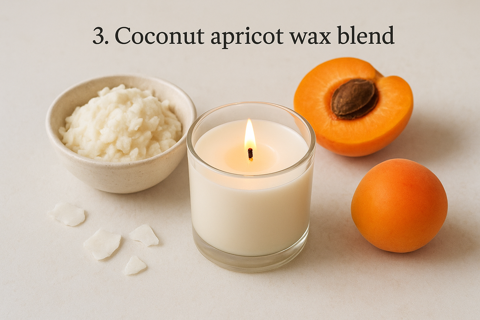 3. Coconut apricot wax blend