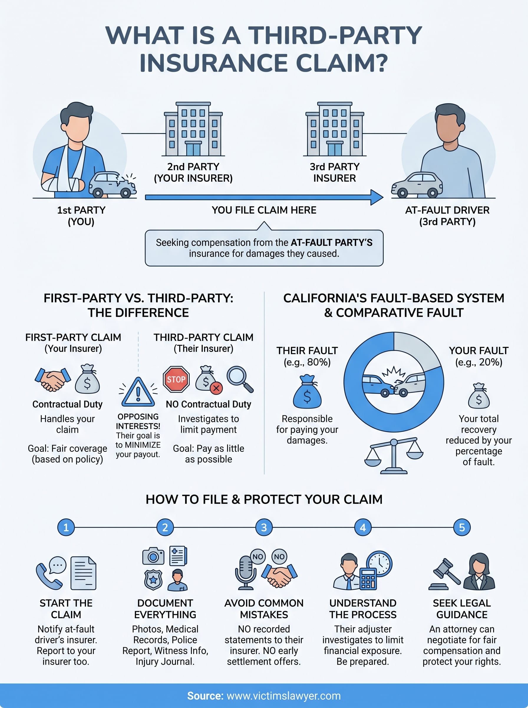 what is a third party insurance claim infographic