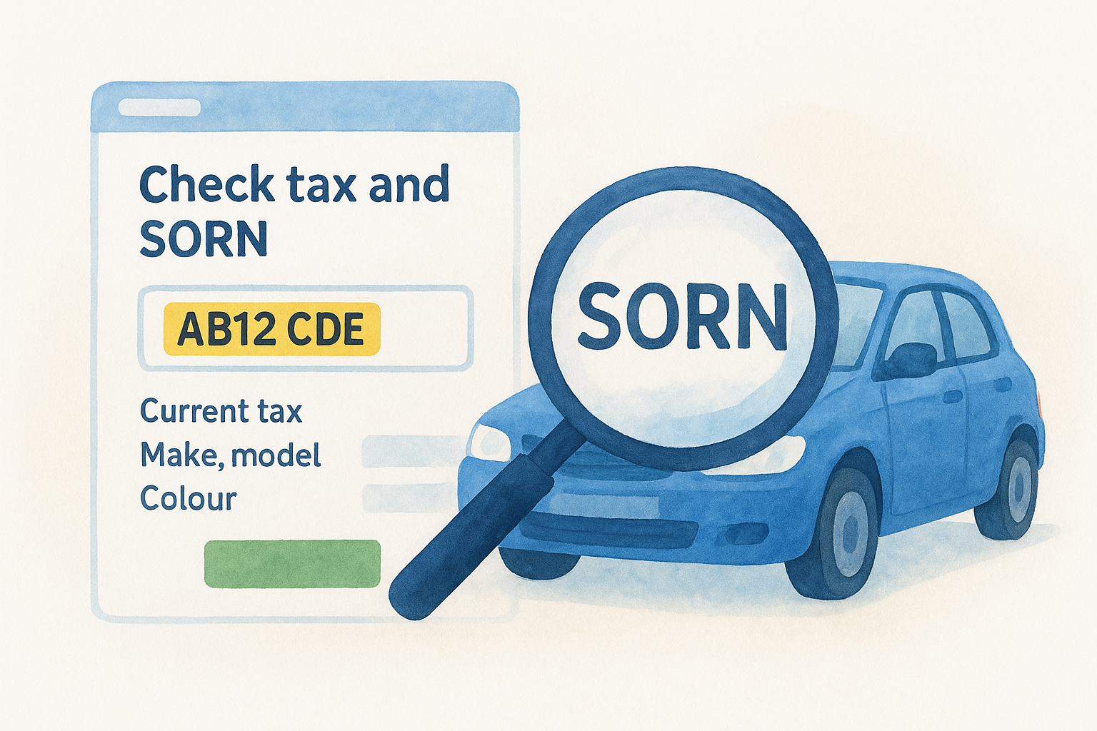 Step 2. Check tax and SORN on GOV.UK