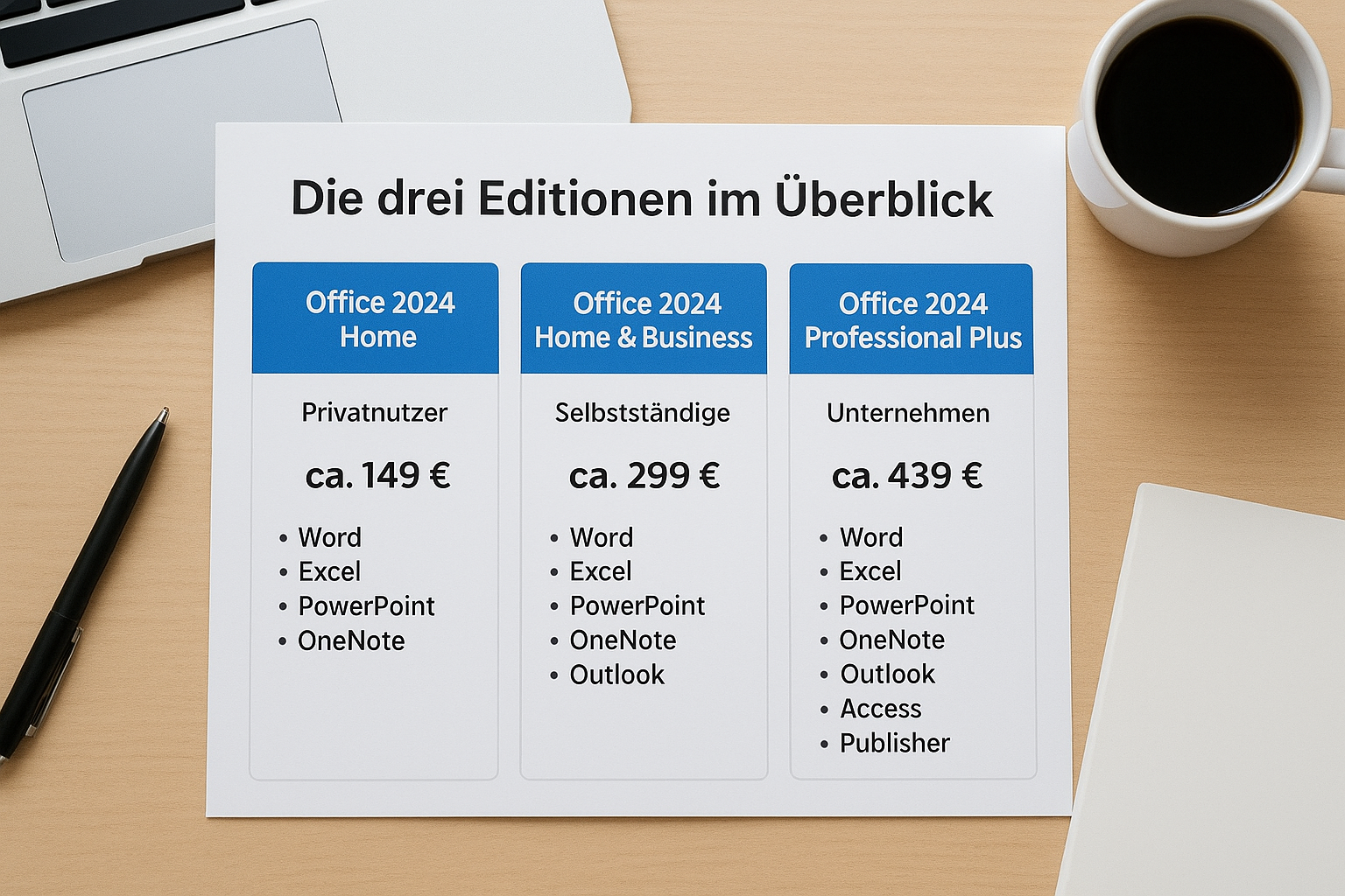 Die drei Editionen im Überblick