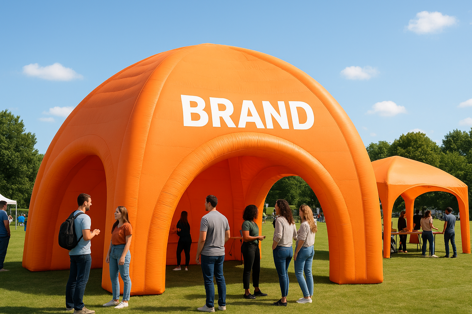 3. Inflatable Tents and Domes