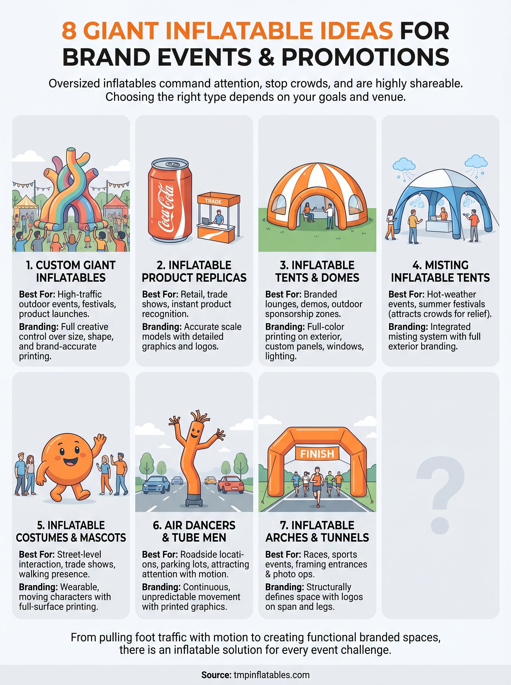 giant inflatable infographic