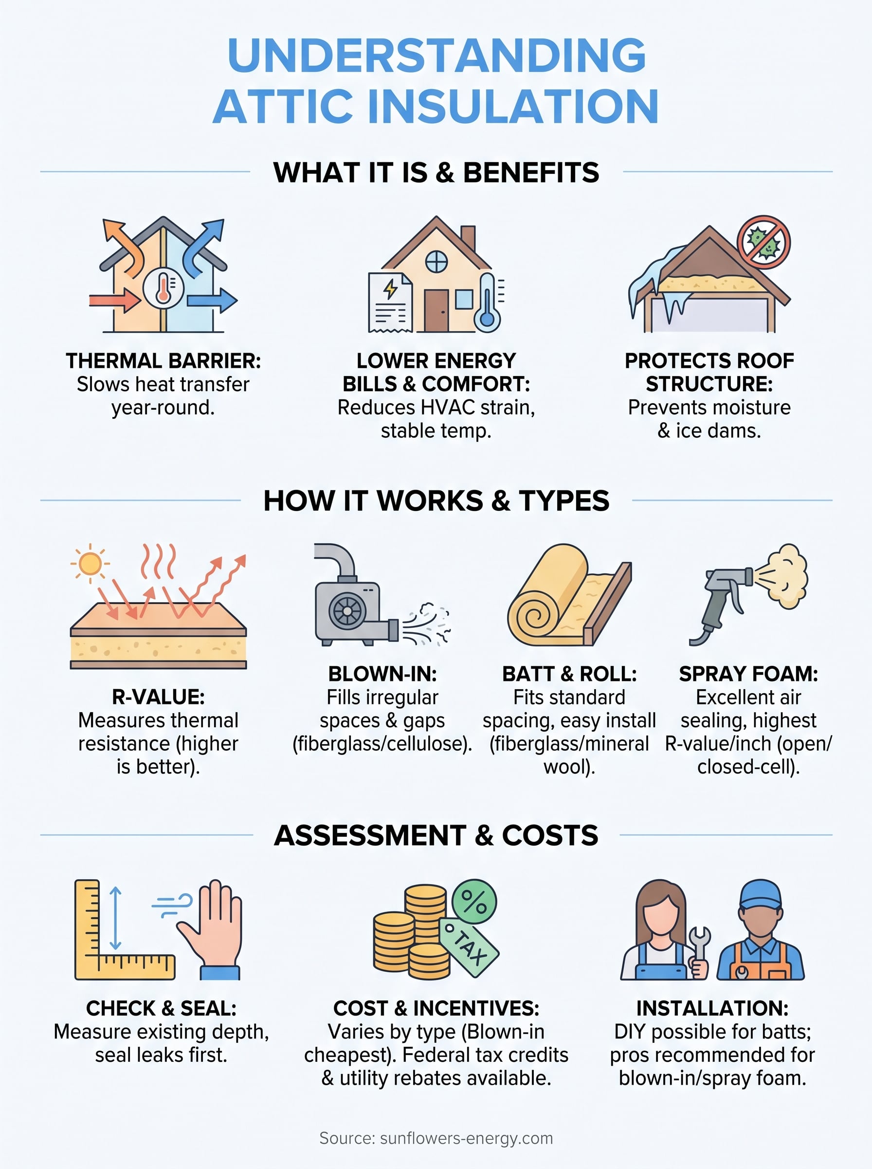 what is attic insulation infographic