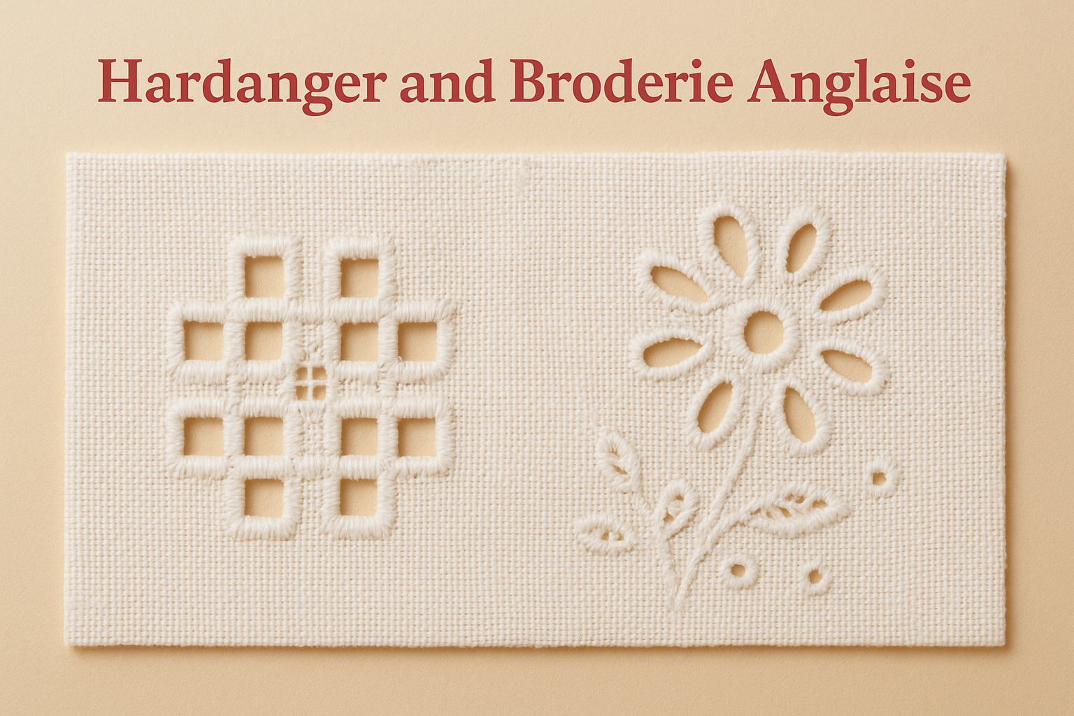 Hardanger and Broderie Anglaise