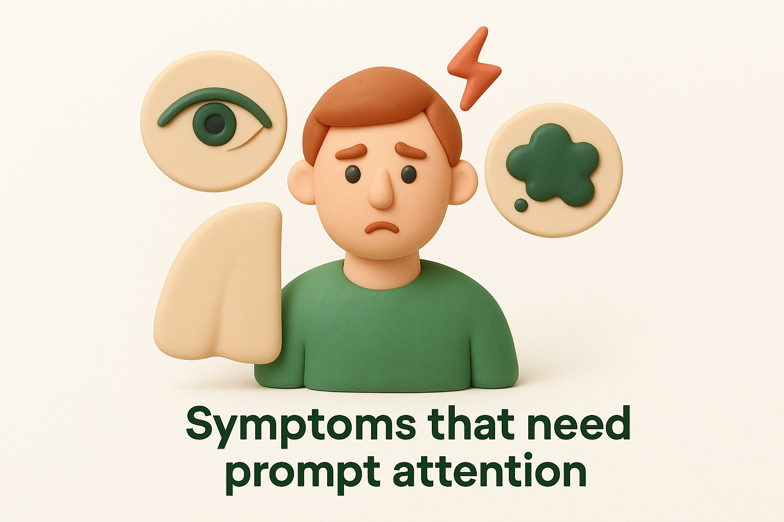 Symptoms that need prompt attention