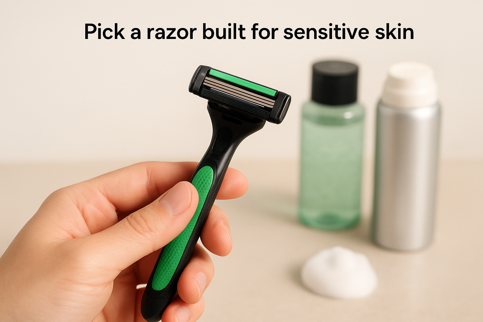 Pick a razor built for sensitive skin