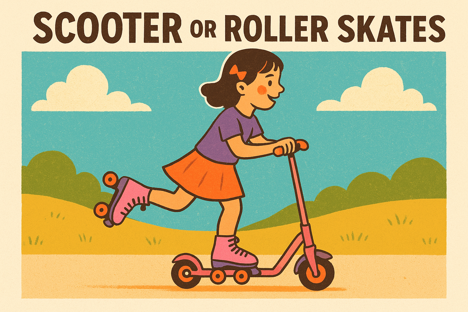 15. Scooter or roller skates